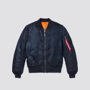 Alpha Industries MA-1 BOMBER JACKET SLIM FIT, S, Blue